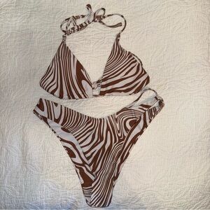 SHEIN Zebra Print Bikini